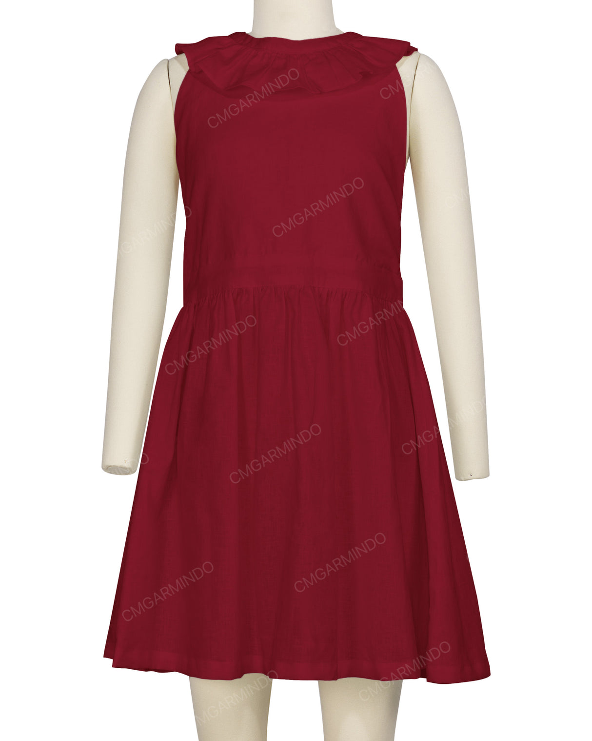 Ruffle Neck Halter Tie Dress