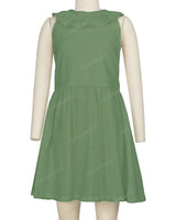 Ruffle Neck Halter Tie Dress