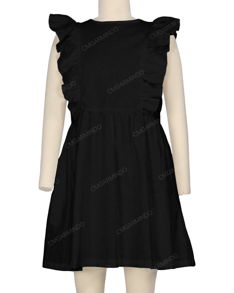 Sleeveless Side Frill Dress
