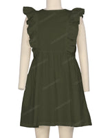 Sleeveless Side Frill Dress