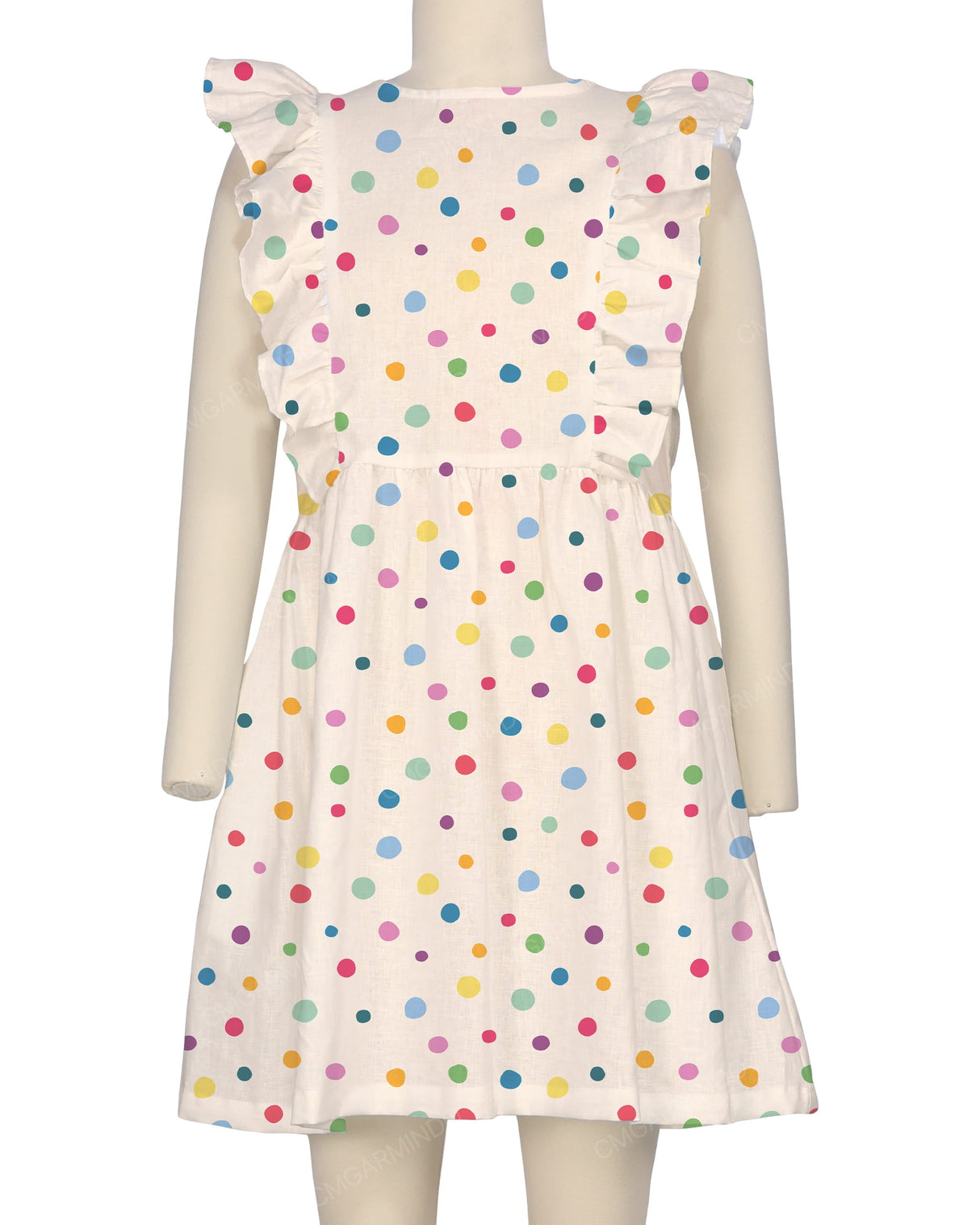 Sleeveless Side Frill Dress