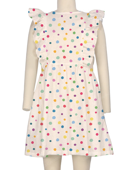Sleeveless Side Frill Dress
