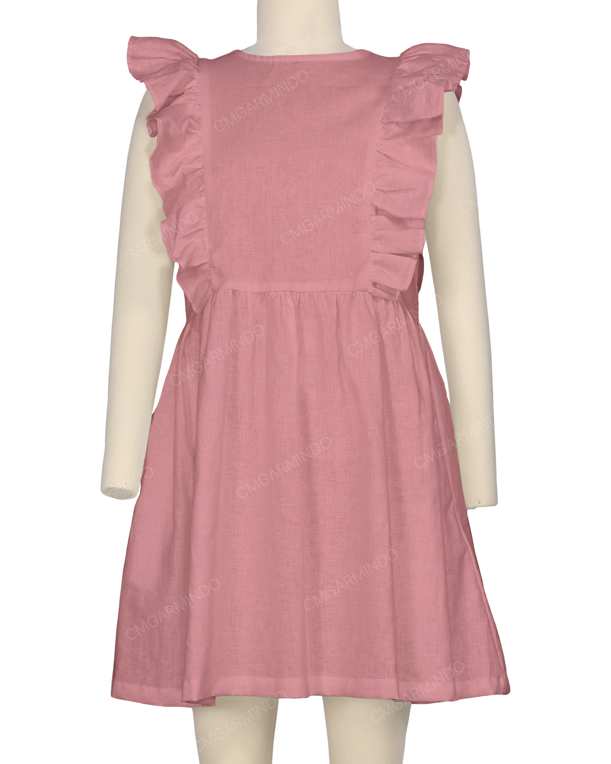Sleeveless Side Frill Dress