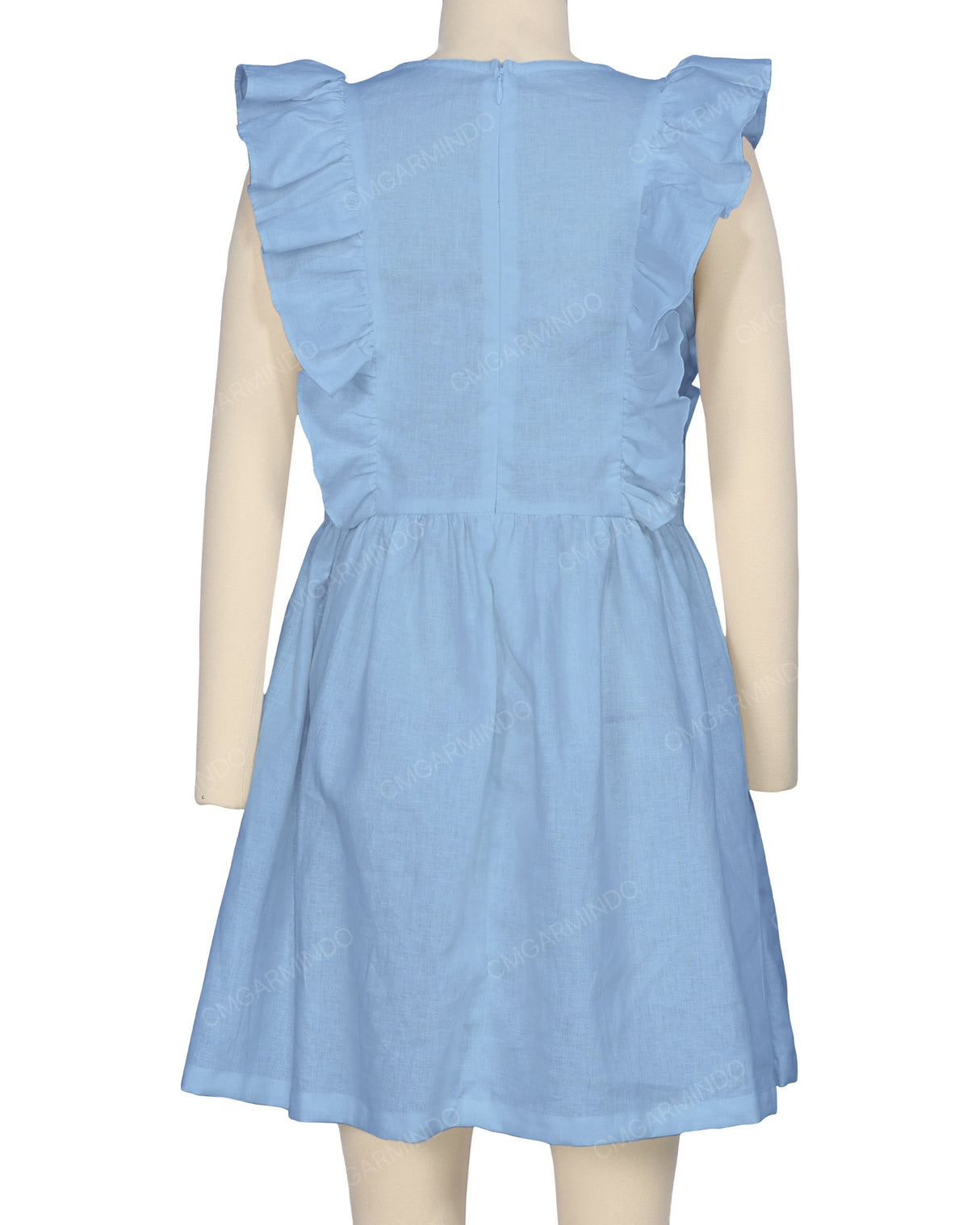 Sleeveless Side Frill Dress