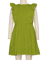 Sleeveless Side Frill Dress