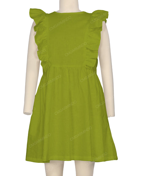 Sleeveless Side Frill Dress