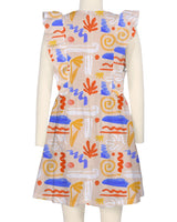 Sleeveless Side Frill Dress