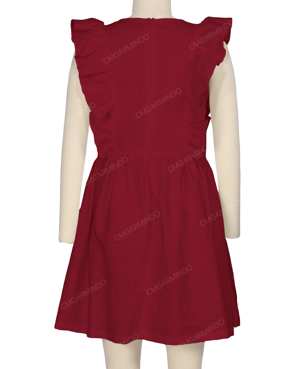 Sleeveless Side Frill Dress