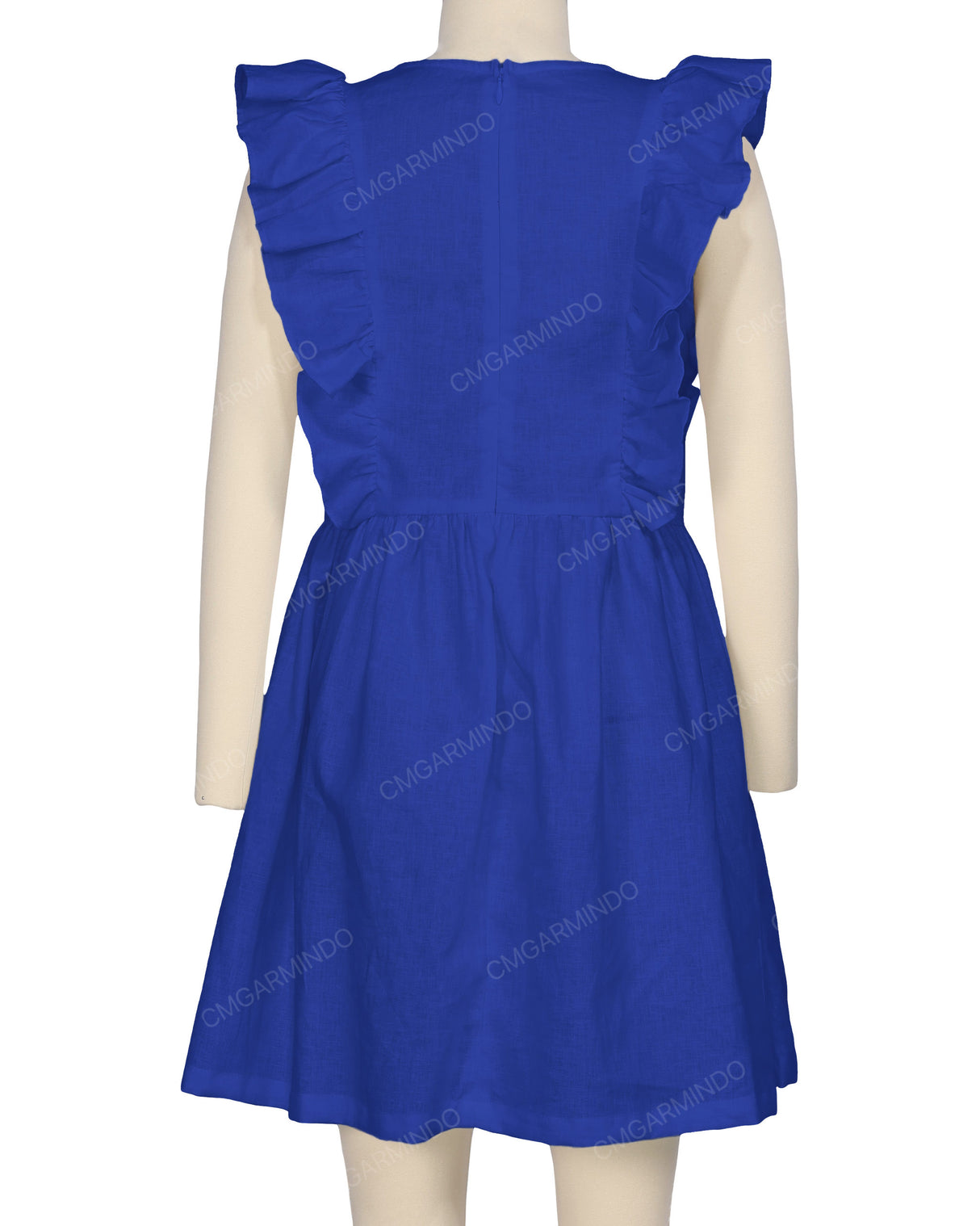 Sleeveless Side Frill Dress
