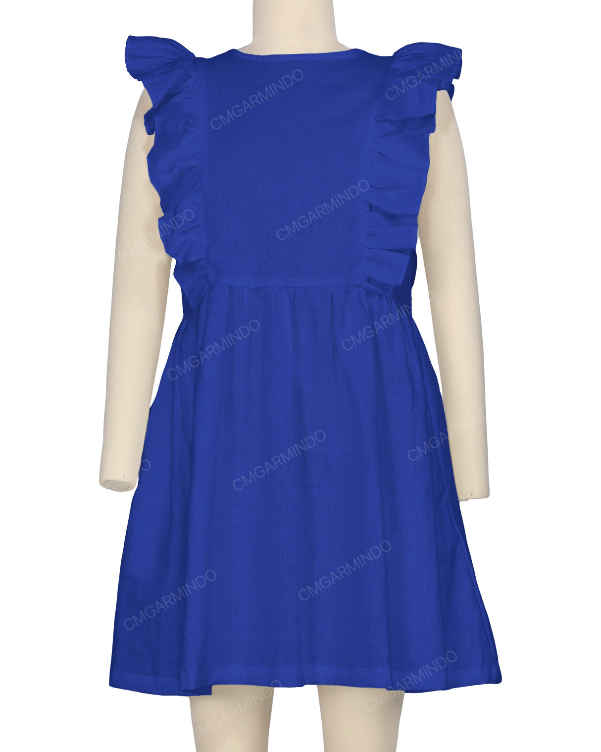 Sleeveless Side Frill Dress