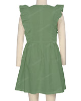 Sleeveless Side Frill Dress