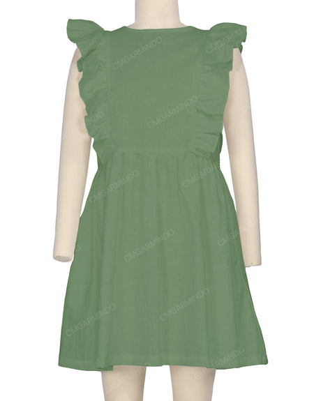 Sleeveless Side Frill Dress