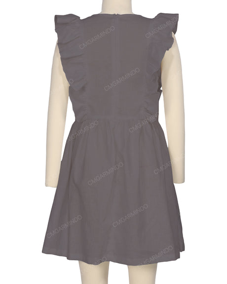 Sleeveless Side Frill Dress