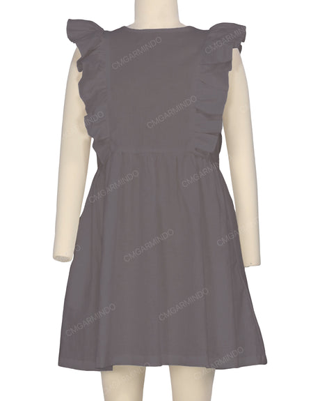Sleeveless Side Frill Dress