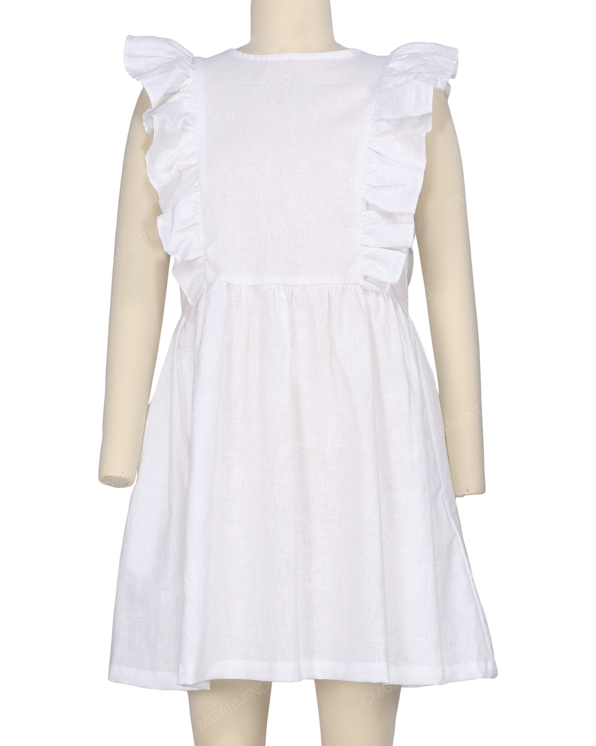 Sleeveless Side Frill Dress