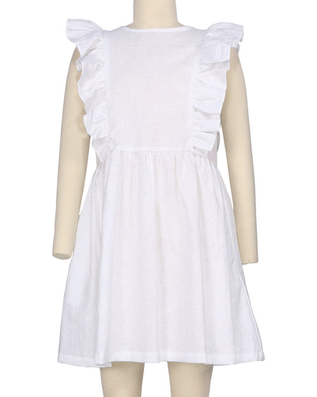 Sleeveless Side Frill Dress