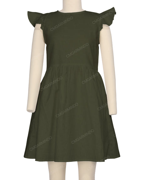 Frill Sleeve Dress