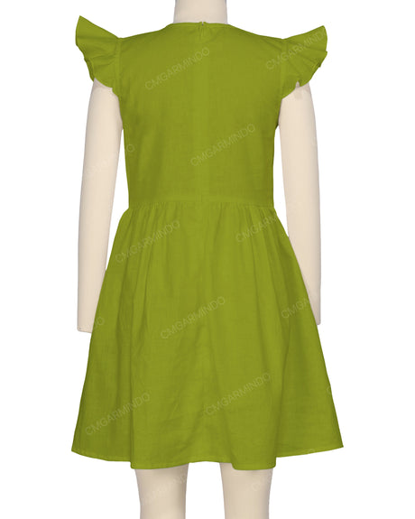Frill Sleeve Dress
