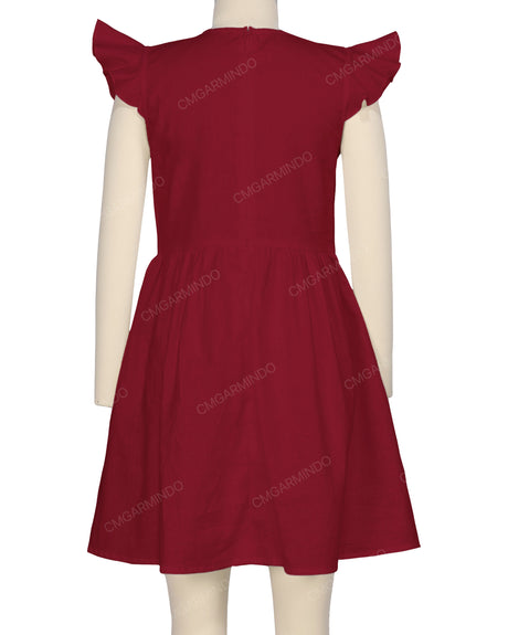 Frill Sleeve Dress