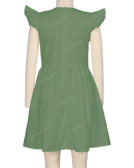 Frill Sleeve Dress