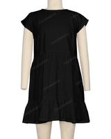 Cap Sleeve Ruffle Dress
