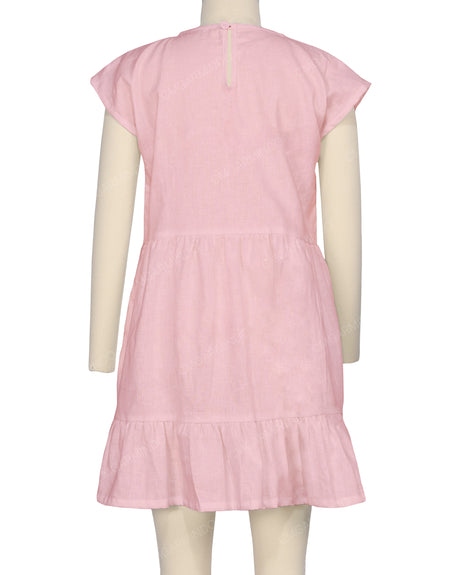 Cap Sleeve Ruffle Dress