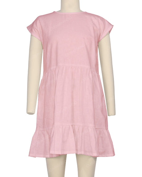 Cap Sleeve Ruffle Dress