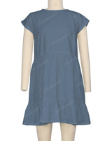 Cap Sleeve Ruffle Dress