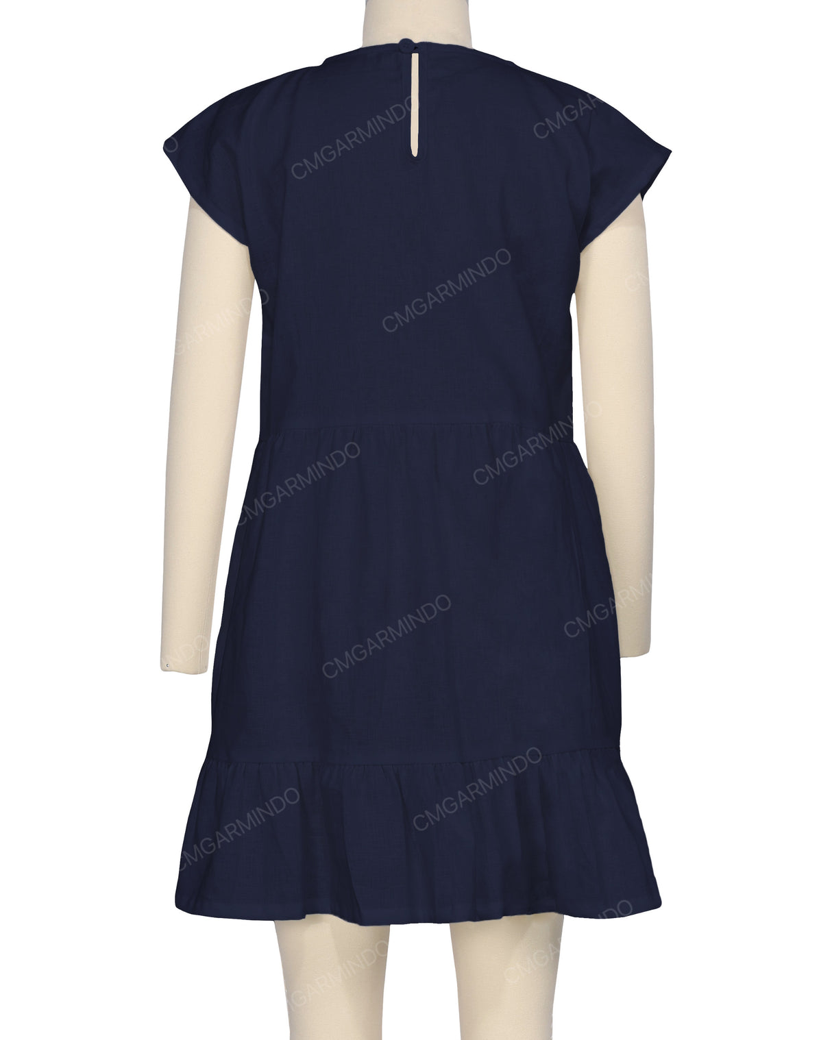 Cap Sleeve Ruffle Dress