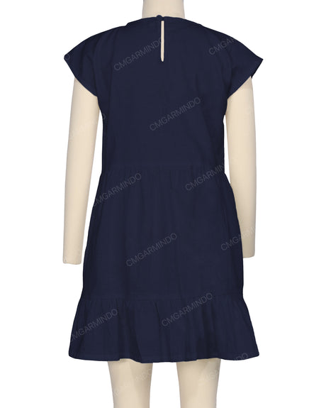 Cap Sleeve Ruffle Dress
