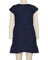 Cap Sleeve Ruffle Dress