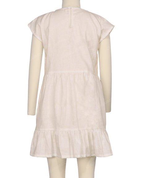 Cap Sleeve Ruffle Dress