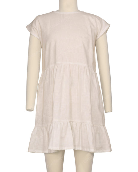 Cap Sleeve Ruffle Dress