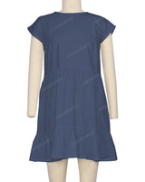 Cap Sleeve Ruffle Dress