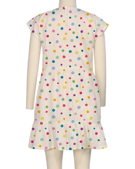 Cap Sleeve Ruffle Dress