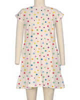 Cap Sleeve Ruffle Dress