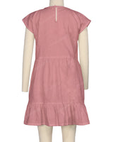 Cap Sleeve Ruffle Dress