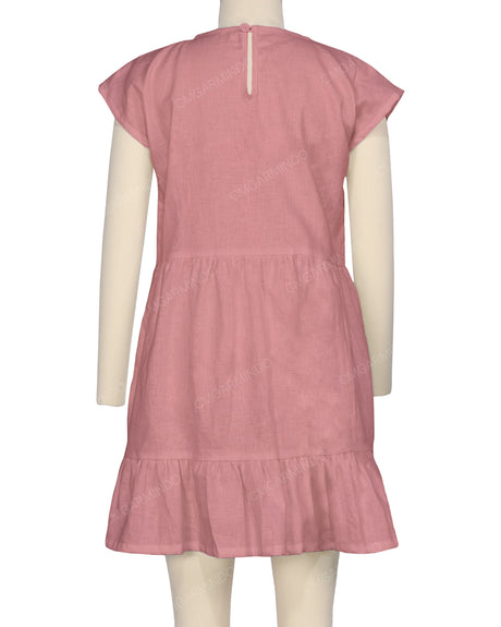 Cap Sleeve Ruffle Dress