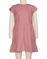 Cap Sleeve Ruffle Dress