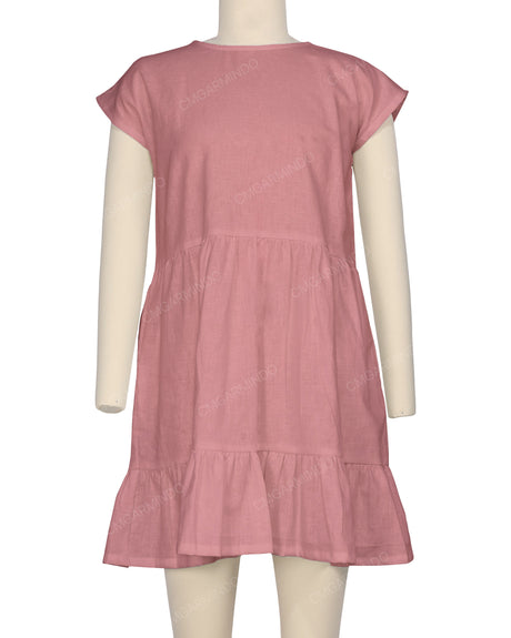 Cap Sleeve Ruffle Dress