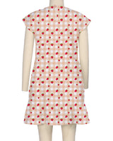 Cap Sleeve Ruffle Dress