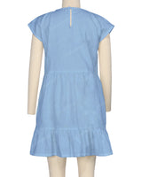 Cap Sleeve Ruffle Dress