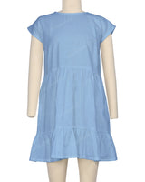 Cap Sleeve Ruffle Dress