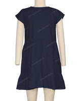 Cap Sleeve Ruffle Dress