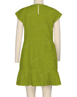 Cap Sleeve Ruffle Dress