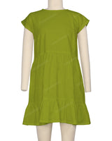 Cap Sleeve Ruffle Dress
