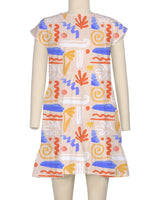 Cap Sleeve Ruffle Dress