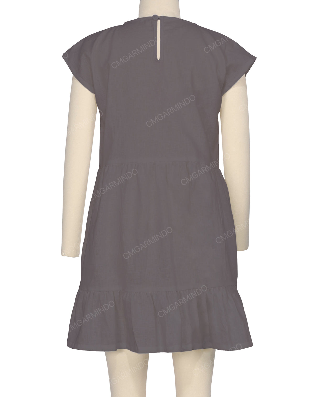 Cap Sleeve Ruffle Dress