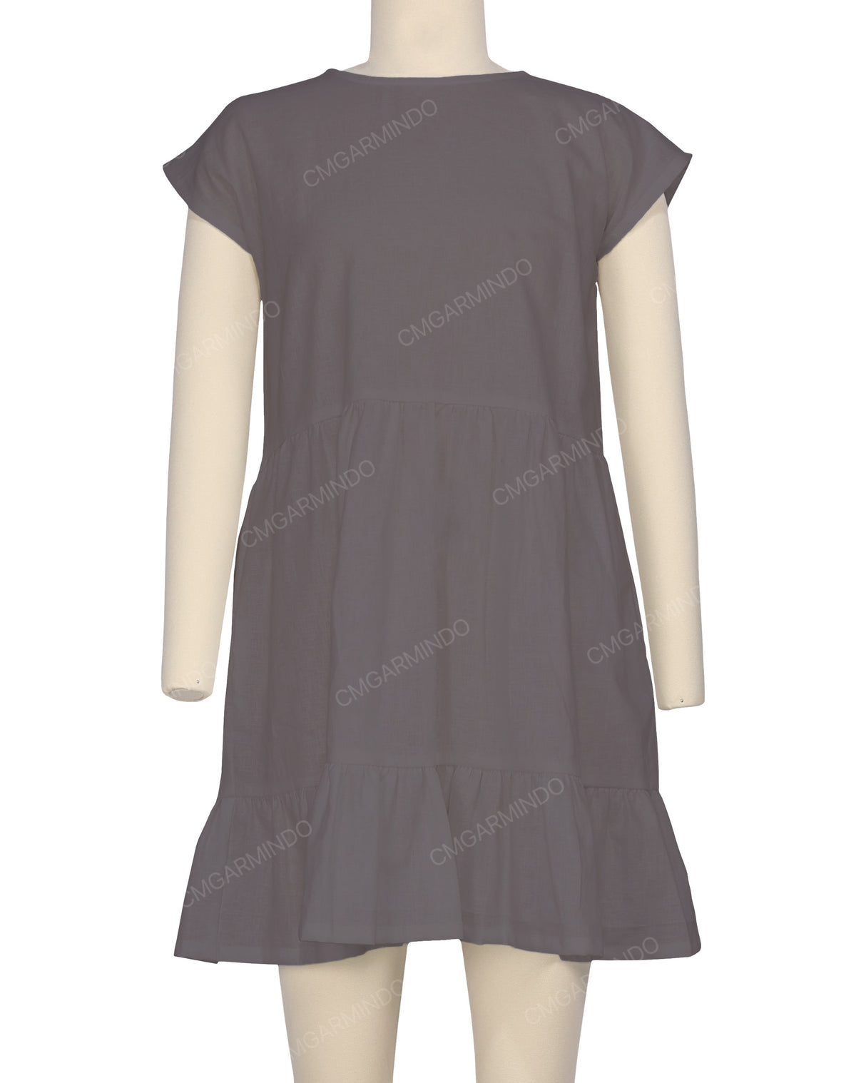 Cap Sleeve Ruffle Dress