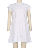 Cap Sleeve Ruffle Dress